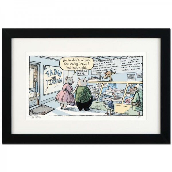 Bizarro! "Meat Market" is a Framed Limited Edition which is Numbered