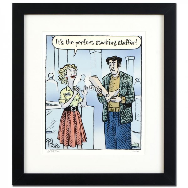 Bizarro! "Stocking Stuffer" is a Framed Limited Edition which is Numbered