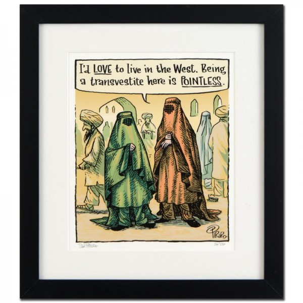 Bizarro! "Go West Young Man" is a Framed Limited Edition which is Numbered