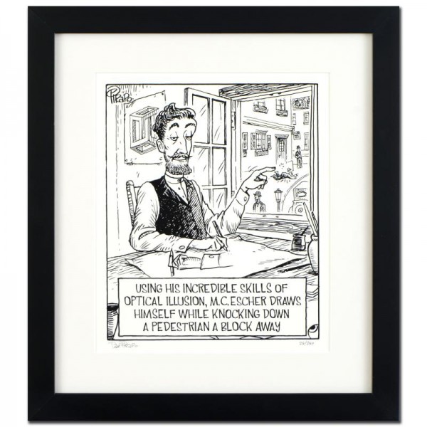 Bizarro! "Escher" is a Framed Limited Edition which is Numbered