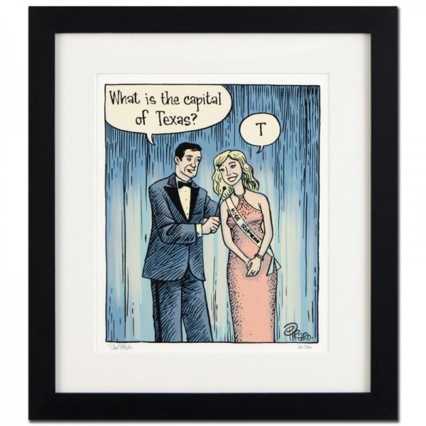Bizarro! "Beauty Contest" is a Framed Limited Edition which is Numbered