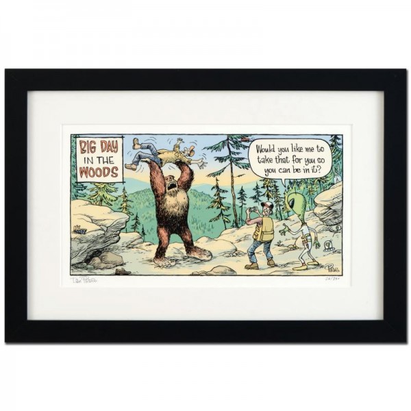 Bizarro! "Big Day in the Woods" is a Framed Limited Edition which is Numbered