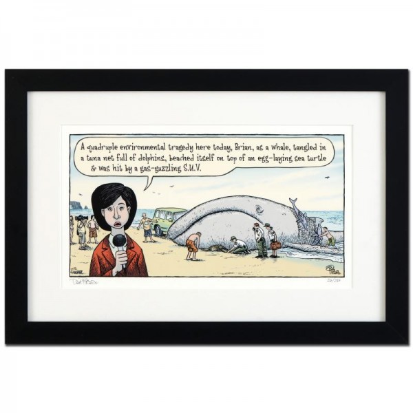Bizarro! "Quadruple Tragedy" is a Framed Limited Edition which is Numbered