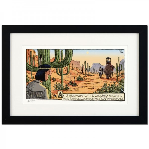 Bizarro! "Tonto Real Indian" is a Framed Limited Edition which is Numbered