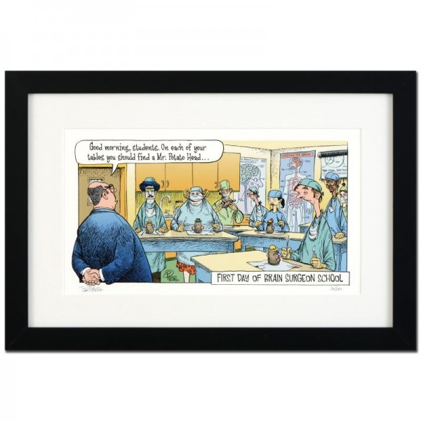 Bizarro! "Brain Surgeon School" is a Framed Limited Edition which is Numbered