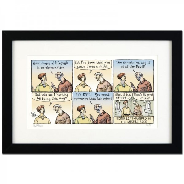 Bizarro! "Left Handed" is a Framed Limited Edition which is Numbered