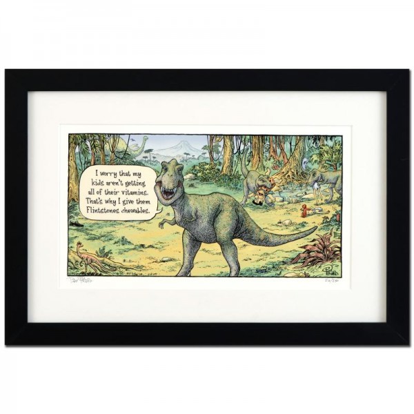 Bizarro! "Flintstones" is a Framed Limited Edition which is Numbered