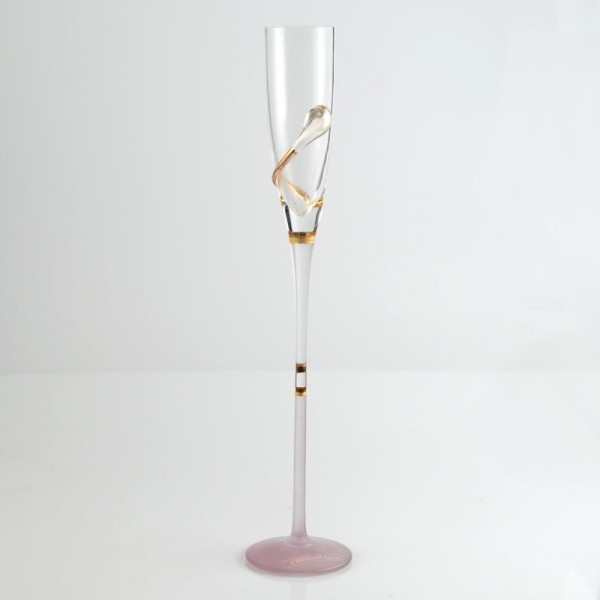 Ion Tamaian - This is a Hand Blown Glass Champagne Flute