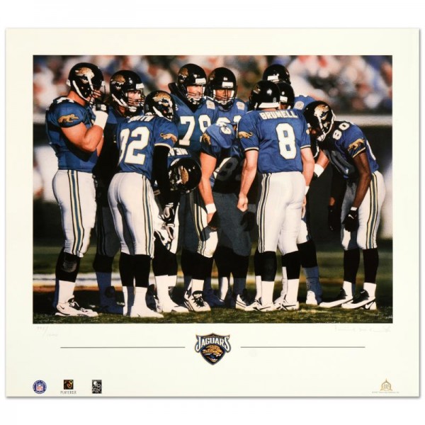 Daniel M. Smith - "The Huddle VII (Jaguars)" Limited Edition Lithograph Dated (1997)