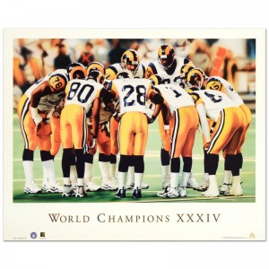 Daniel M. Smith - "World Champion XXXIV (Rams)" Limited Edition Lithograph Dated (2000)