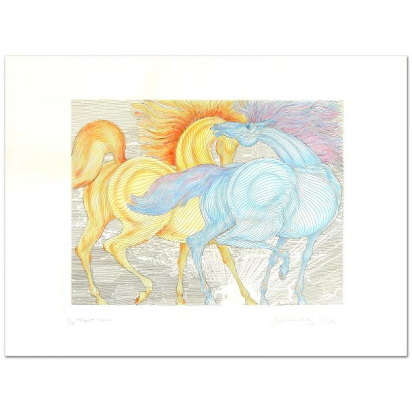 Guillaume Azoulay - "Tryst" Limited Edition Hand-Watercolored Etching