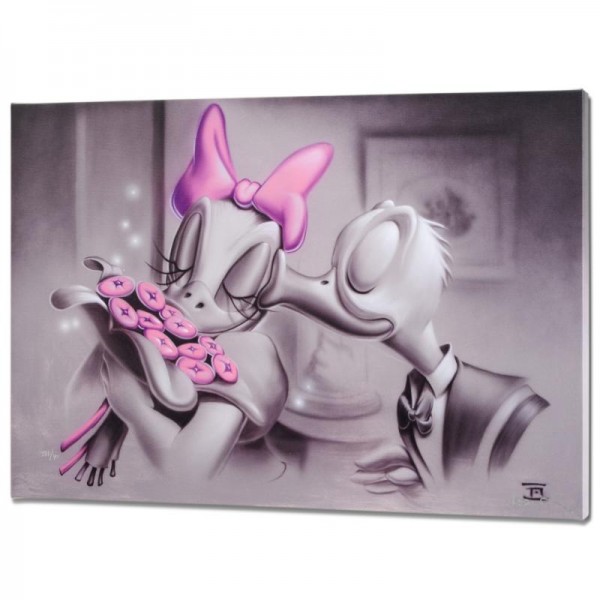 The Way to Her Heart Disney Limited Edition Giclee on Canvas from a Sold Out Edition by Noah