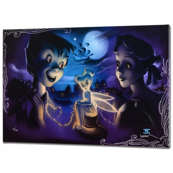 Tink vs. Wendy Disney Limited Edition Giclee on Canvas from a Sold Out Edition by Noah