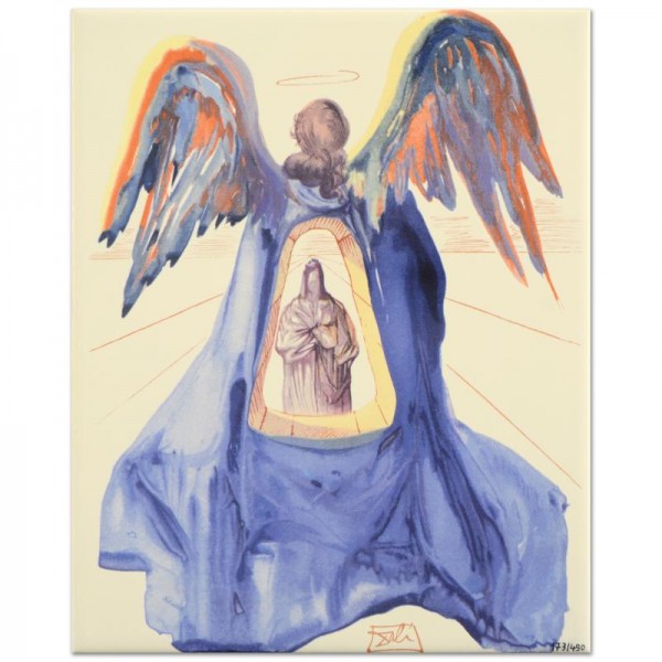 Salvador Dali (1904-1989) - "Dante Purified" SOLD OUT Limited Edition Glazed Ceramic Tile
