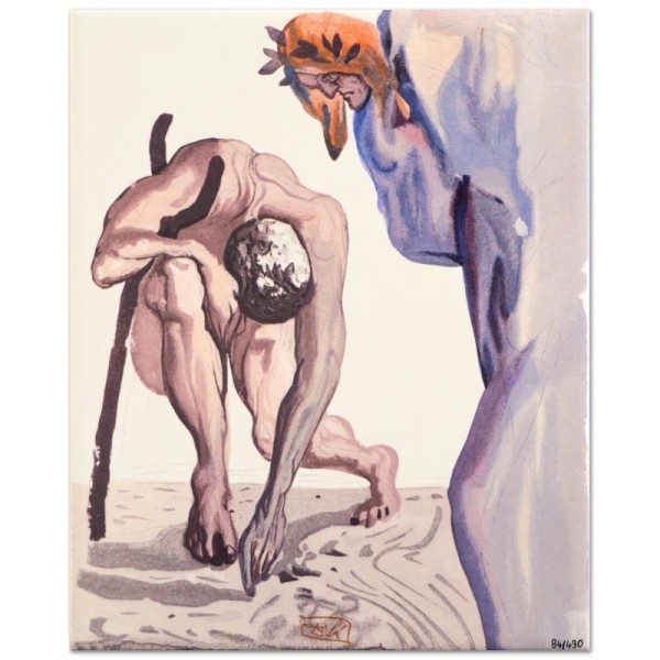 Salvador Dali (1904-1989) - "Princes of the Blossoming Valley" SOLD OUT Limited Edition Glazed Ceramic Tile
