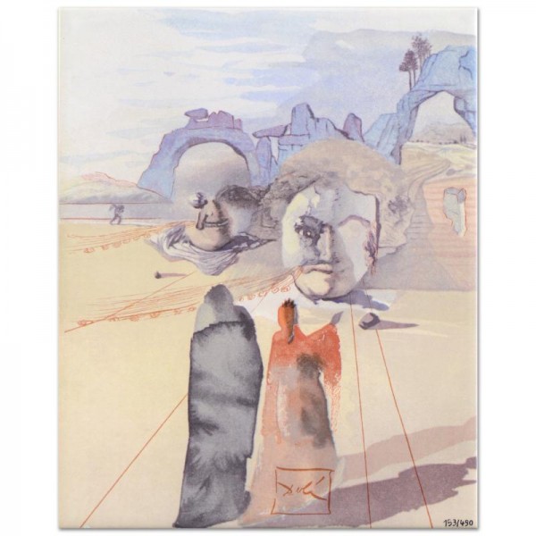 Salvador Dali (1904-1989) - "The Avarice and the Prodigality" SOLD OUT Limited Edition Glazed Ceramic Tile