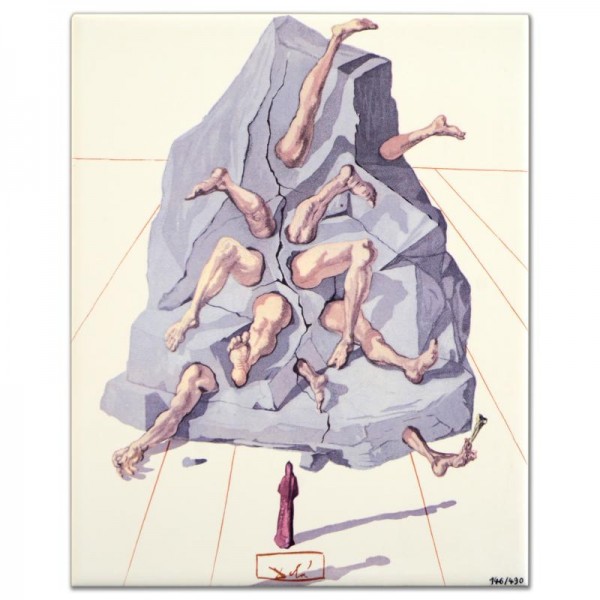 Salvador Dali (1904-1989) - "The Simonists" SOLD OUT Limited Edition Glazed Ceramic Tile