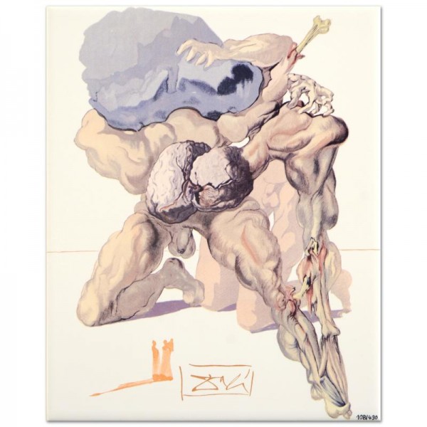 Salvador Dali (1904-1989) - "The Avaricious and the Prodigal" SOLD OUT Limited Edition Glazed Ceramic Tile